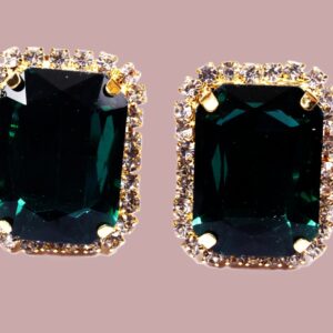 RHINESTONE STUD EARRINGS