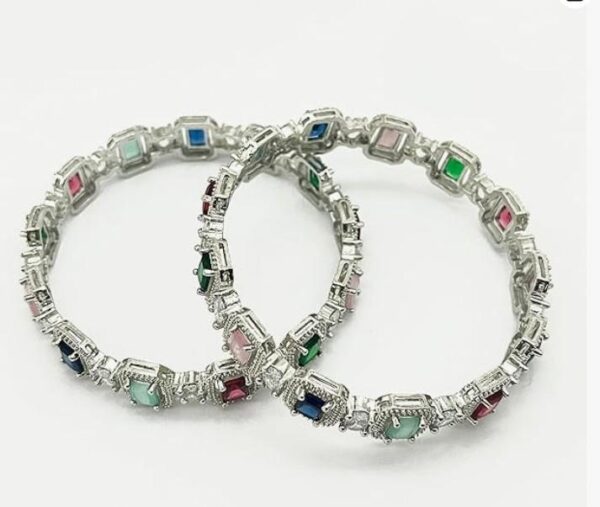 MULTICOLOUR AMERICAN DIAMOND BANGLE - Image 3